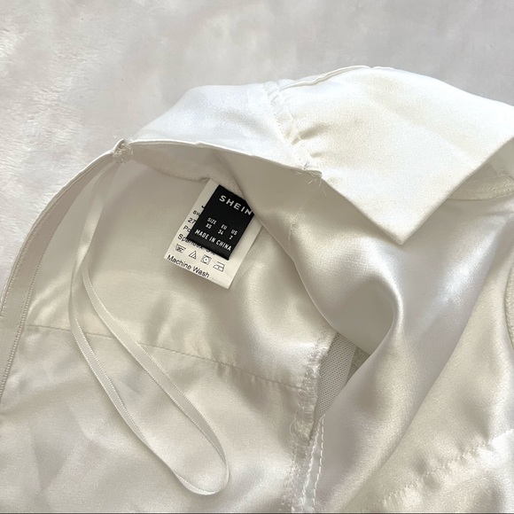 SHEIN | Satin Bustier Bodysuit - Picture 4 of 5